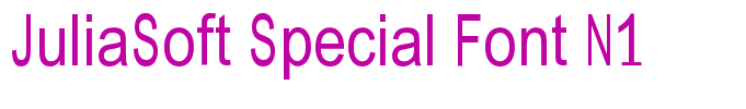 JuliaSoft Special Font N1